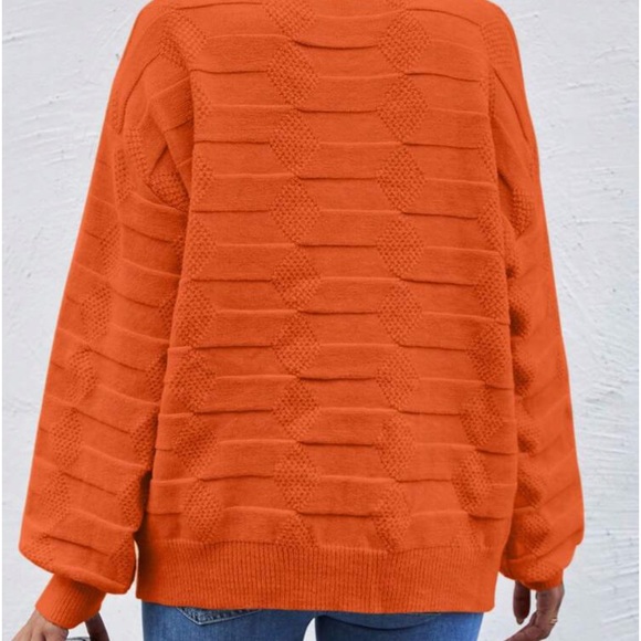 New orange long sleeve soft sweater - Picture 6 of 7